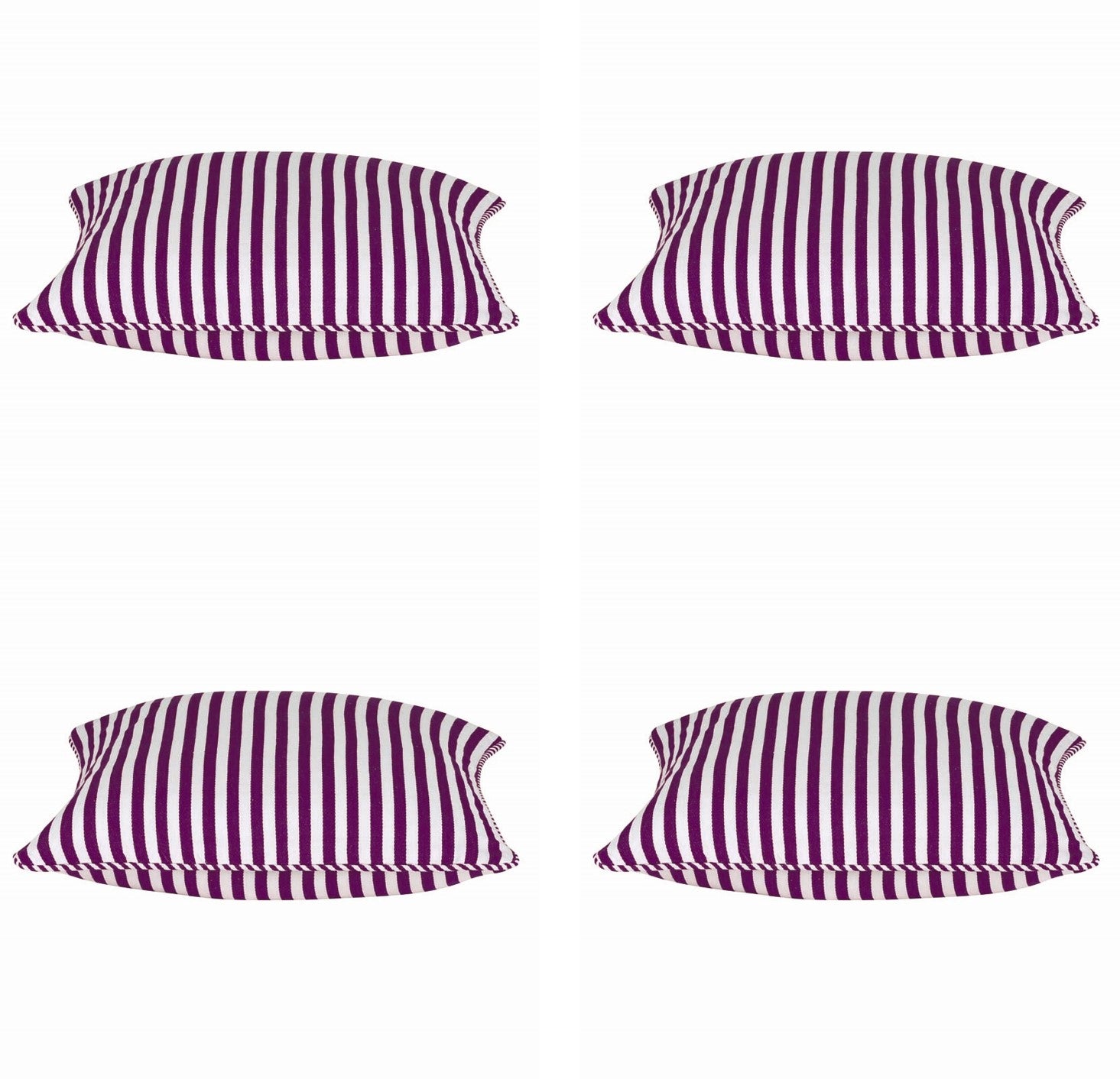 Dandi Fuchsia Striped Cushion Covers - 40 cm, Set of 4